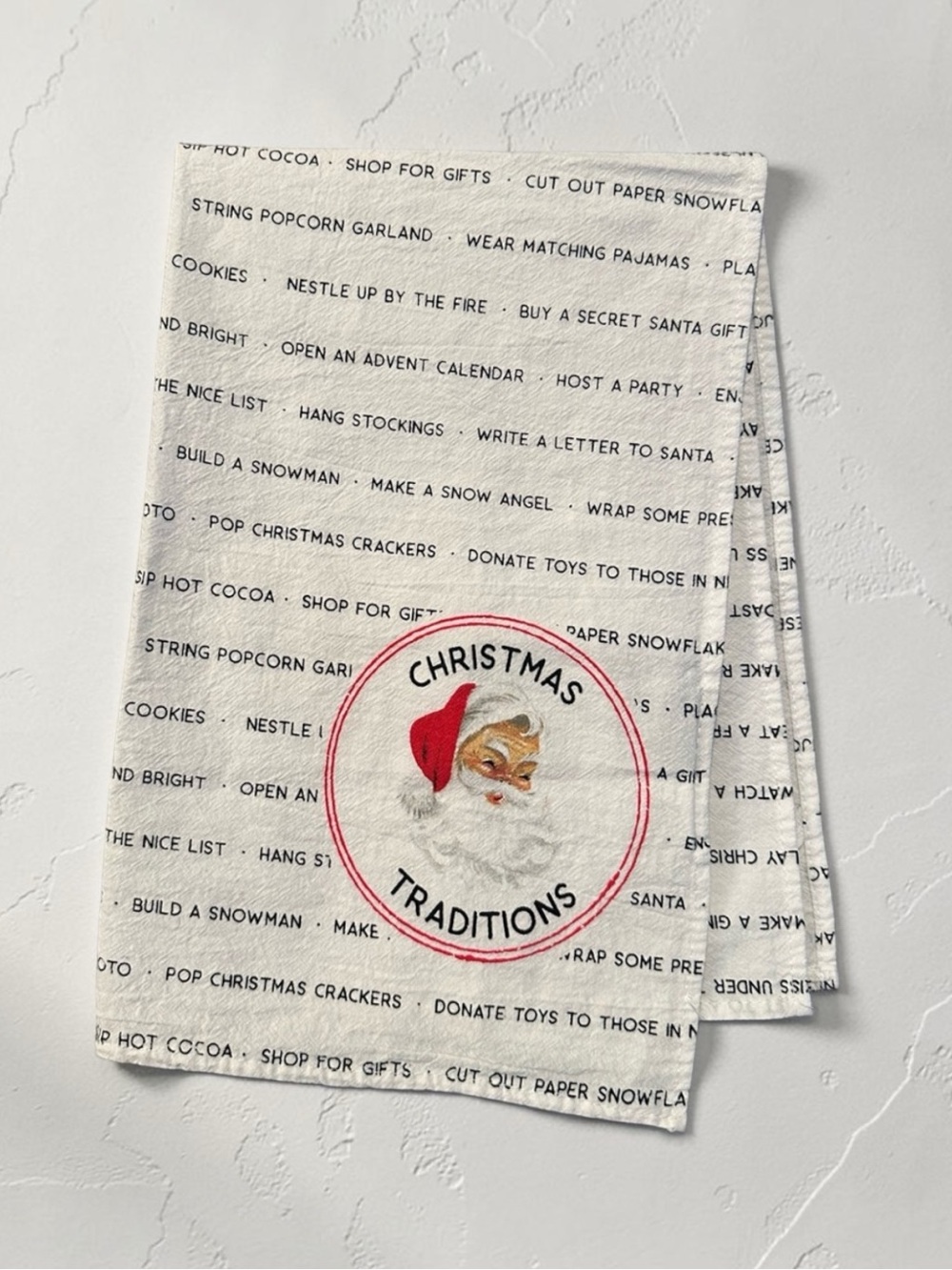 Hallmark Christmas Traditions Tea Towel